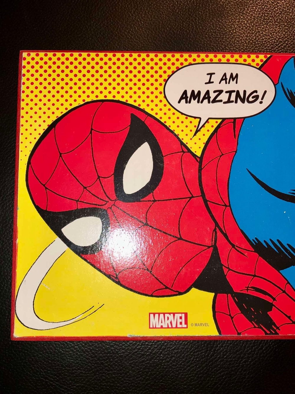 Marvel Spider-Man wooden wall art